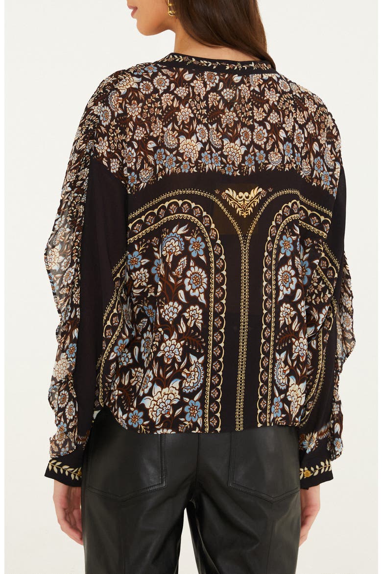 Daniela Long Sleeve Shirt, Alternate, color, DANIELA BLACK