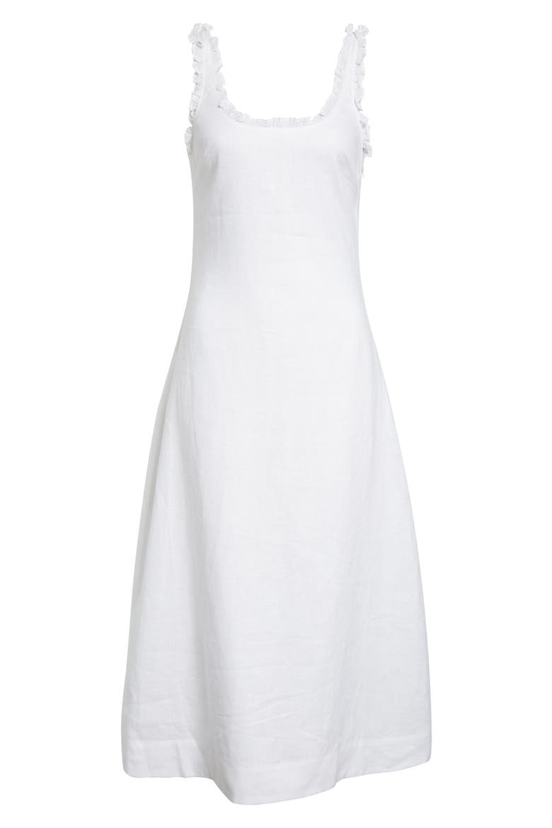 Florence Sleeveless Linen Maxi Dress, Alternate, color, IVORY
