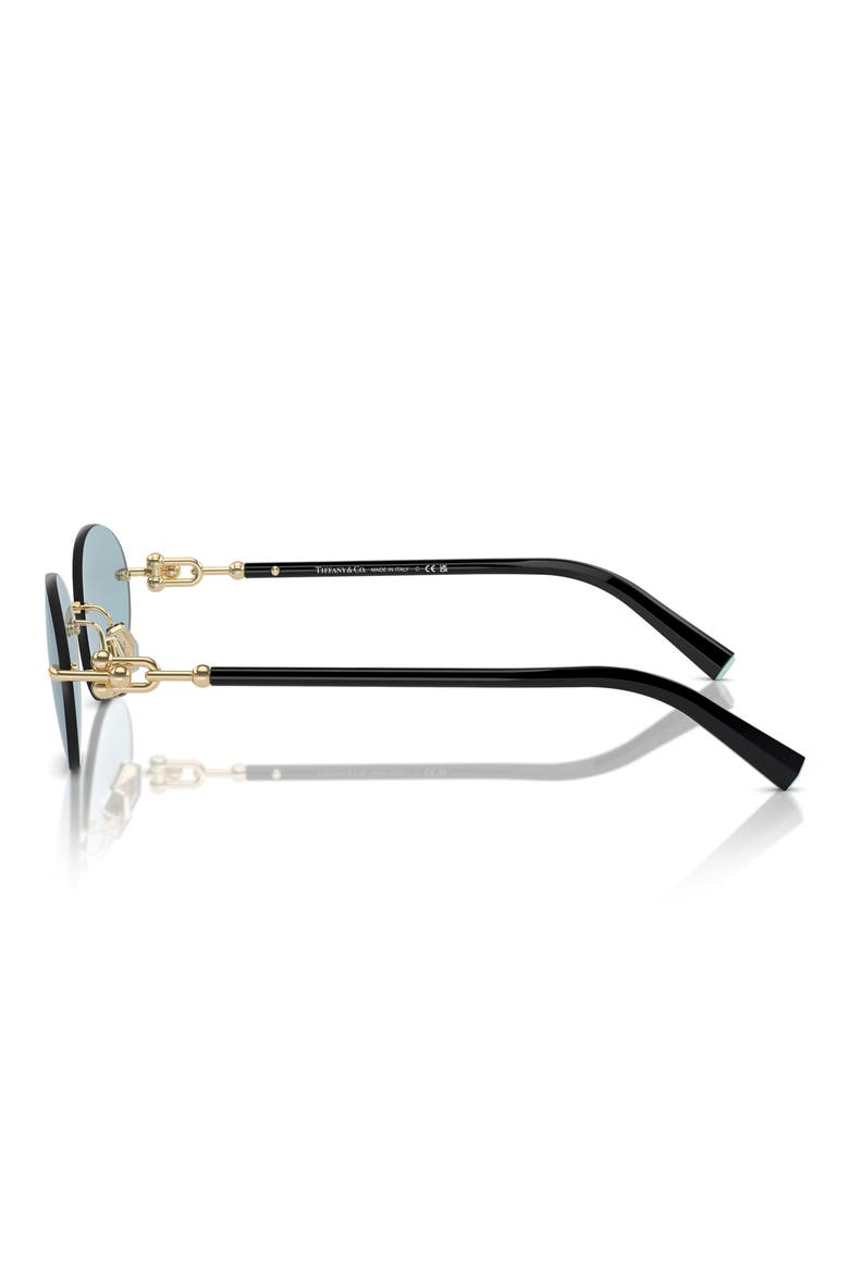 56mm Oval Sunglasses, Alternate, color, PALE GOLD