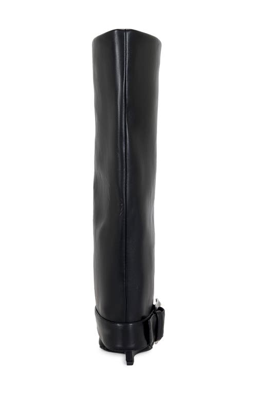 Azalea Wang Antonina Belted Wedge Boot In Multi
