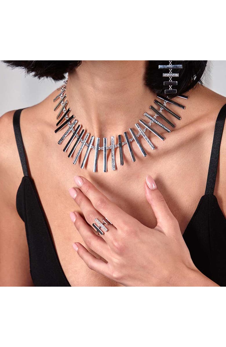 Lucy Quartermaine Quad Key Ring, Alternate, color, Sterling Silver