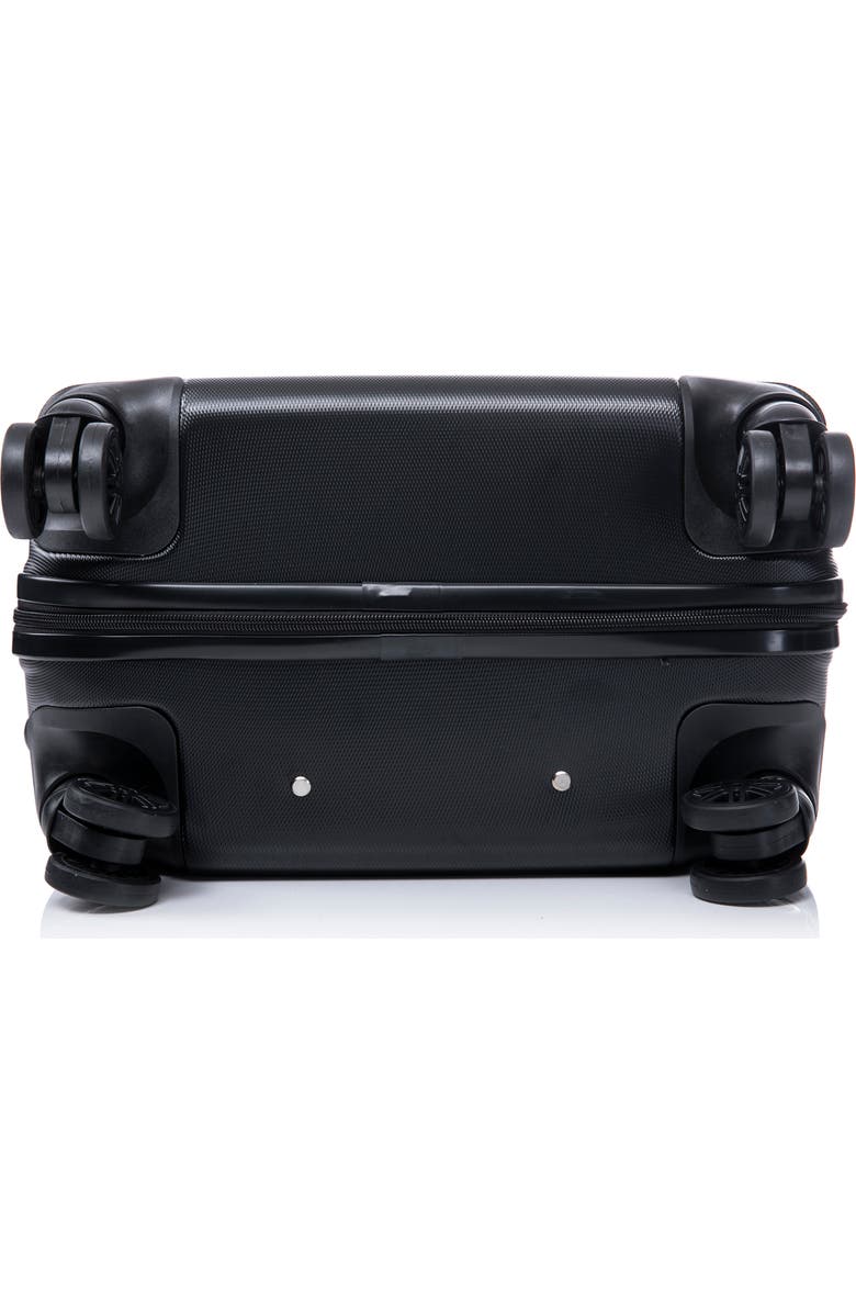 TUCCI Marvello Hardshell 3-Piece Spinner Luggage Set, Alternate, color, Black