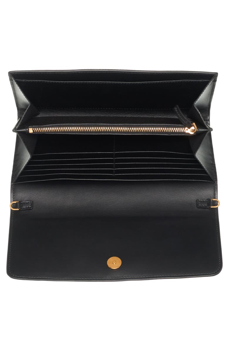 Versace First Line Voyage Barocco Print Wallet on a Chain, Alternate, color,