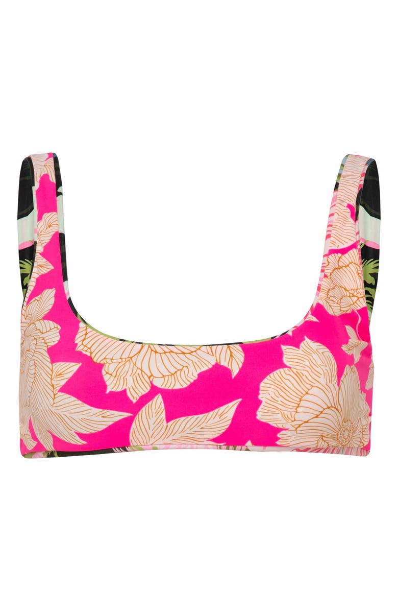 Maaji Neo Rebel Reversible Bikini Top, Alternate, color, Green