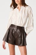 ASTR the Label Edith Lace Detail Button-Up Shirt