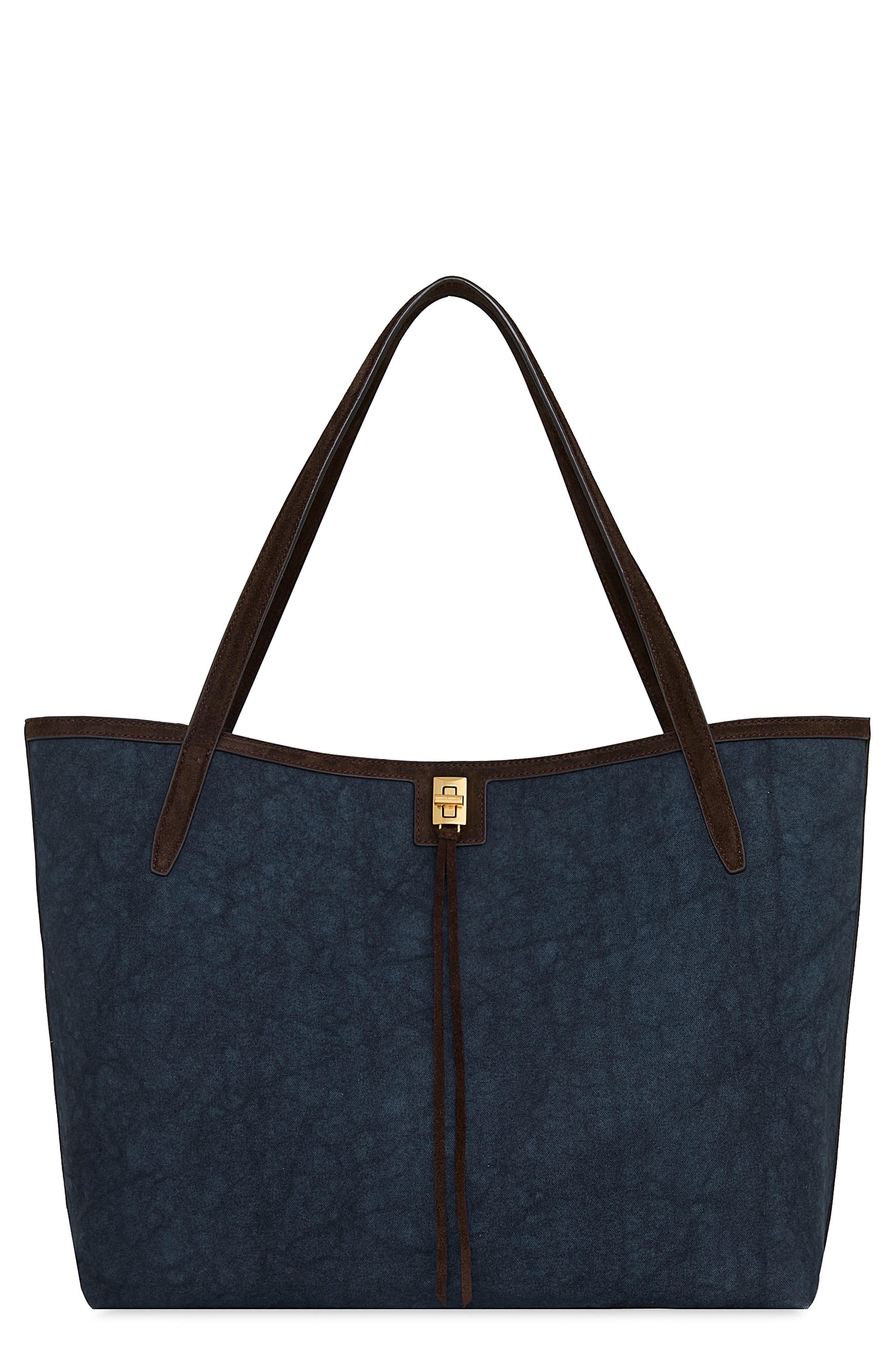 Rebecca Minkoff Darren Denim Tote Bag, Main, color, Denim/ Fondant