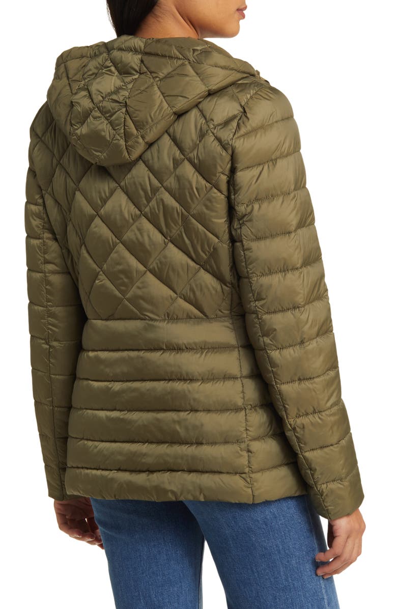 Lauren Ralph Lauren Mix Quilt Hooded Puffer Jacket, Alternate, color, 