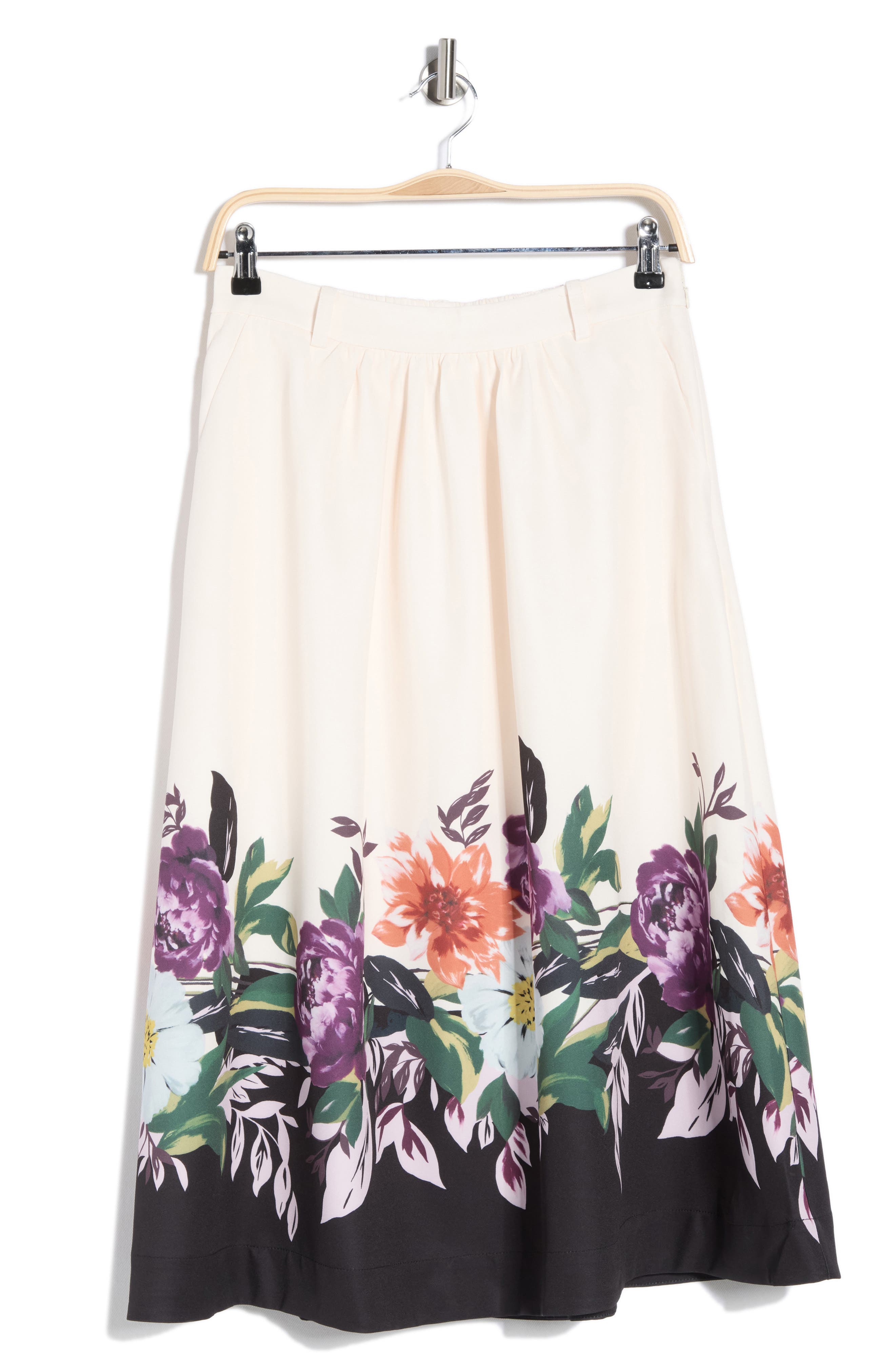 Joie Placed Floral Print Pocket A-Line Skirt