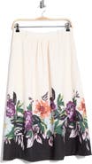 Joie Placed Floral Print Pocket A-Line Skirt