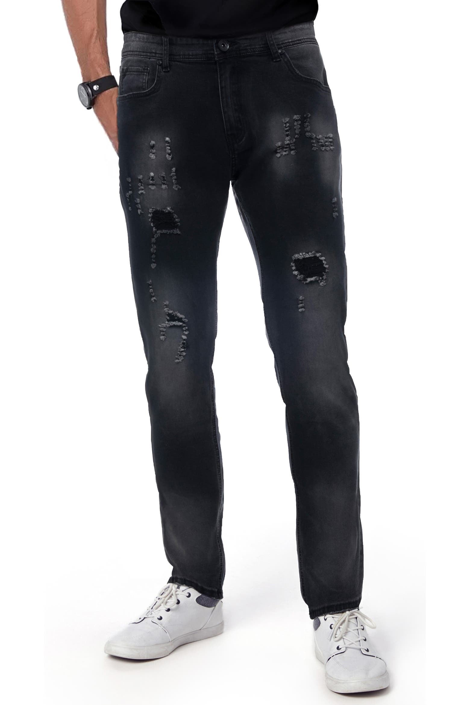 Inseum XRAY Distressed Stretch Skinny Jeans - 30-32