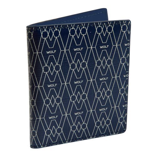 Wolf Signature Id Card Case In Blue