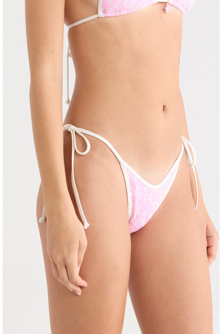 Dipped Side Tie Bikini Bottoms, Alternate, color, SUGAR SPRINKLE