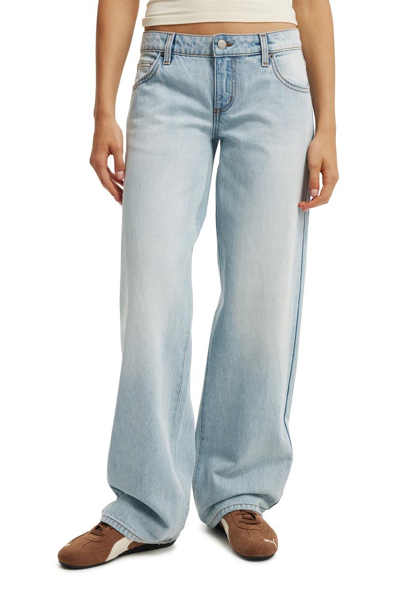 Women's Low Rise Straight Jean, Main, color, Notion Blue