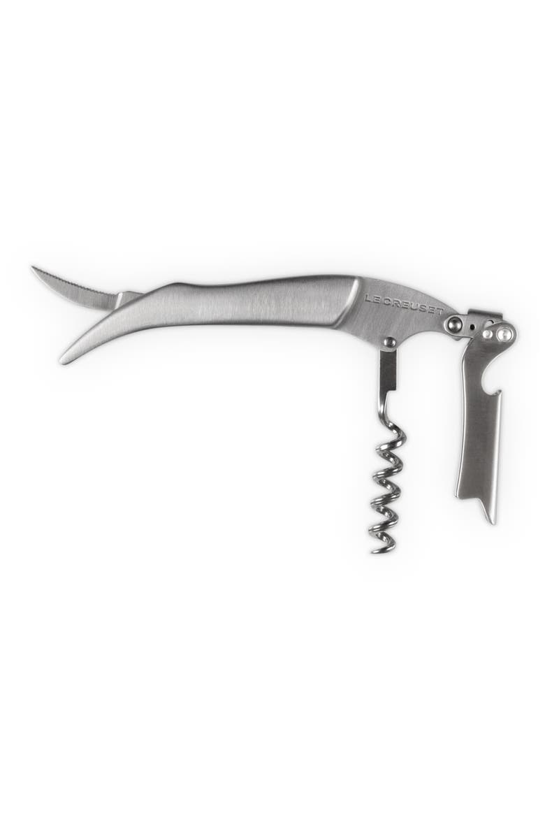 One-Step Waiter's Friend Corkscrew, Alternate, color, SILVER