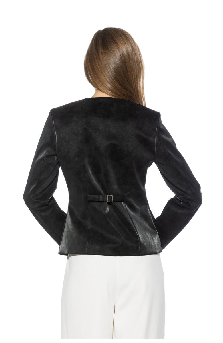 Alexia Admor Brivan Crewneck Classic Blazer, Alternate, color, Black