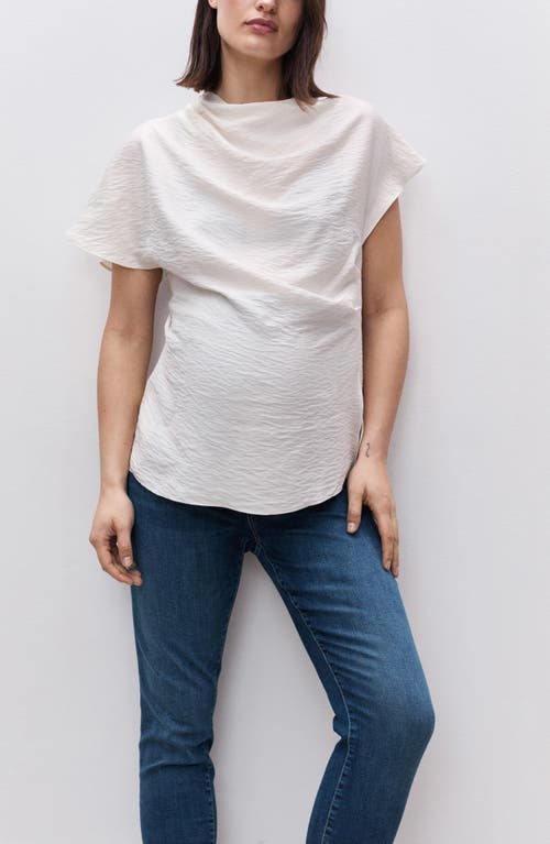 Shop Mango Skinny Maternity Jeans In Dark Blue