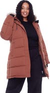Alpine North AULAVIK PLUS SIZE - Vegan Down Mid-length Hooded Parka Coat