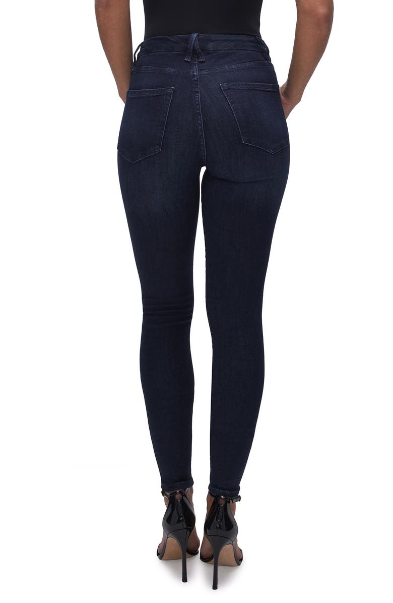 Good American Good Legs Skinny Jeans, Alternate, color, Blue 224