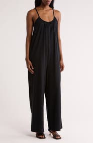 Melrose and Market Slouchy Wide Leg Organic Cotton Jumpsuit
