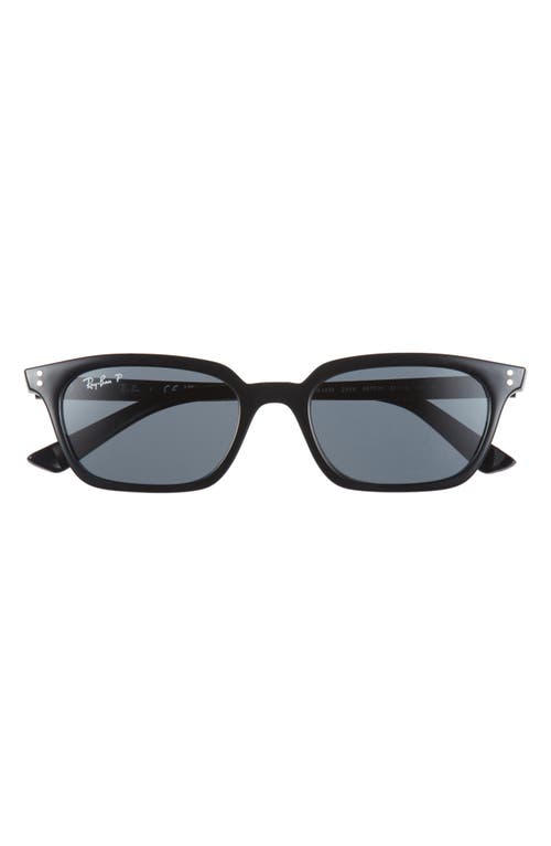 Ray Ban Ray-ban 53mm Polarized Pillow Sunglasses In Black