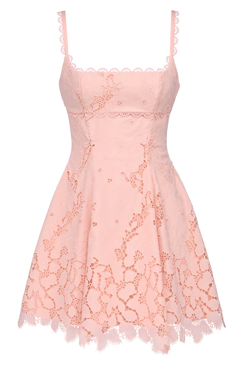 peach scallop lace broderie anglaise mini dress lovefromreyn on LTK