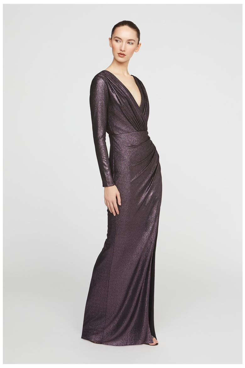 Linda Jersey Gown, Alternate, color, Amethyst