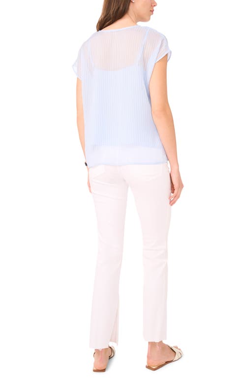 Halogenr Halogen(r) Sheer Stripe Popover Top