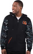 STARTER Men's Starter Black Cincinnati Bengals Thursday Night Gridiron Full-Zip Hoodie
