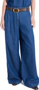TWP Hudson St Pleated Wide Leg Jeans
