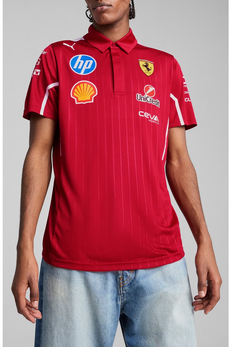 Scuderia Ferrari Team Pro Polo, Main, color, DARK CHERRY