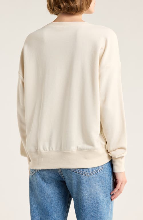Lucky Brand Holiday Graphic Sweatshirt In White
