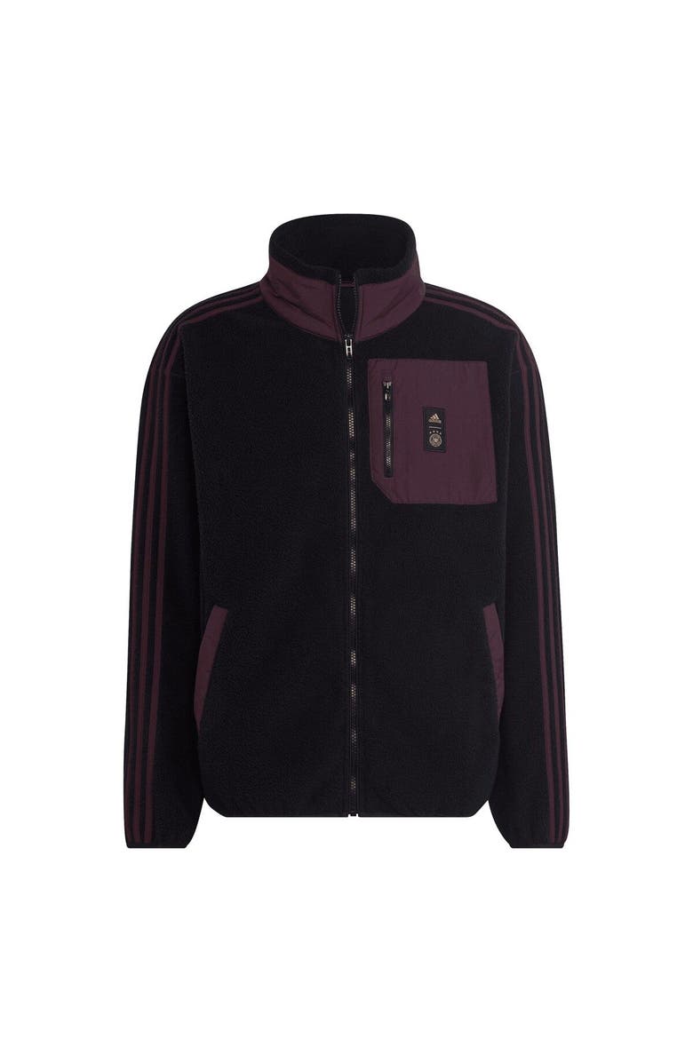 adidas Men's adidas Black Germany National Team Lifestyler Fleece Full-Zip Jacket, Main, color, 