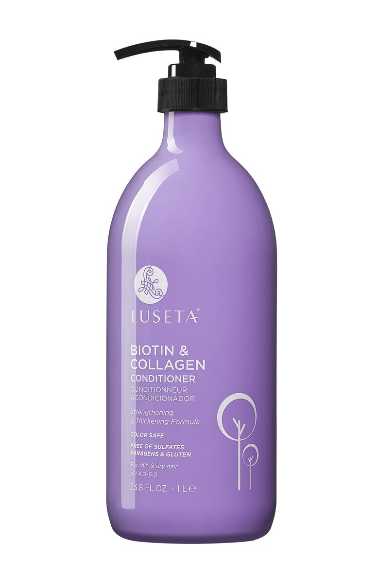 LUSETA Biotin & Collagen Conditioner, Main, color, 33.8 Oz.