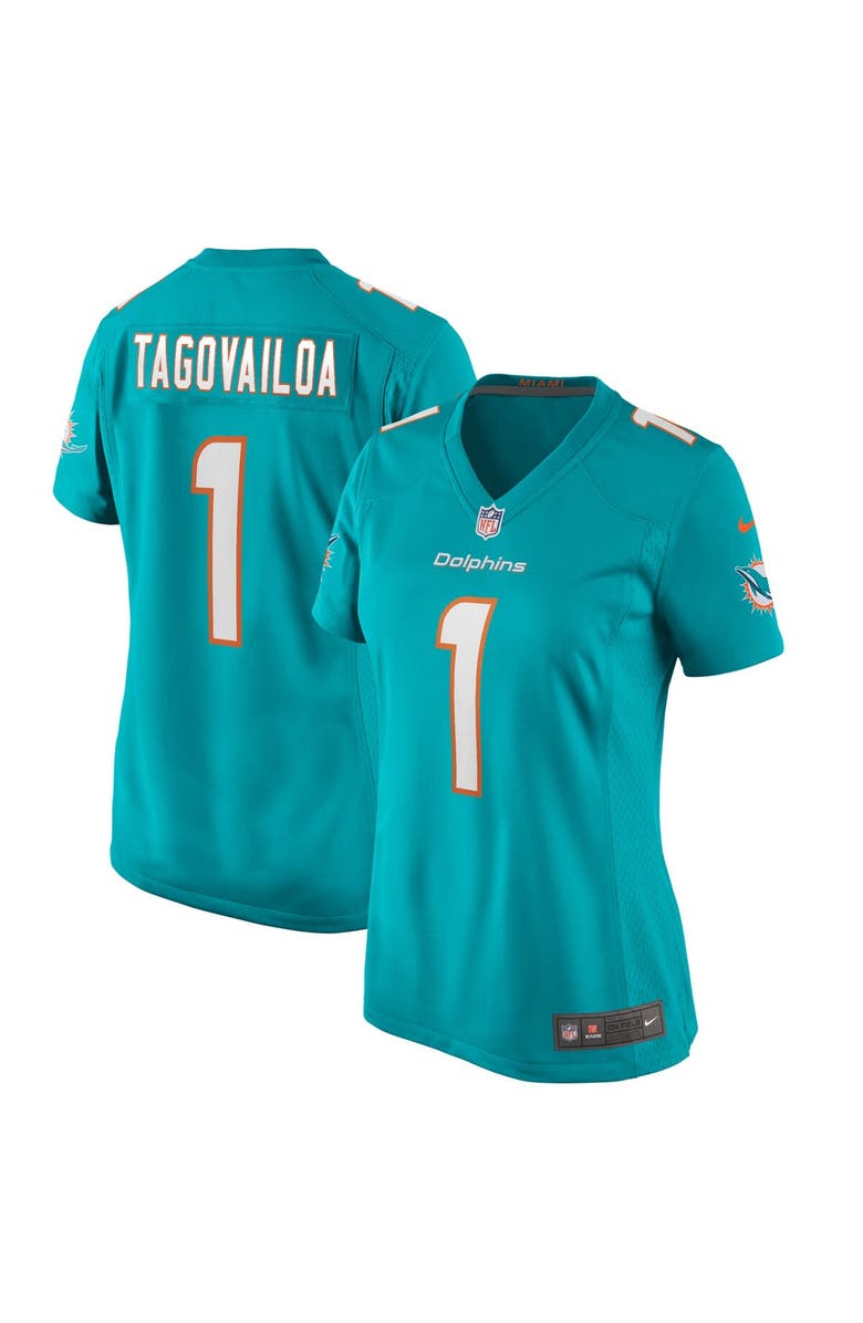 Nike Women's Nike Tua Tagovailoa Aqua Miami Dolphins Game Jersey, Main, color, Aqua