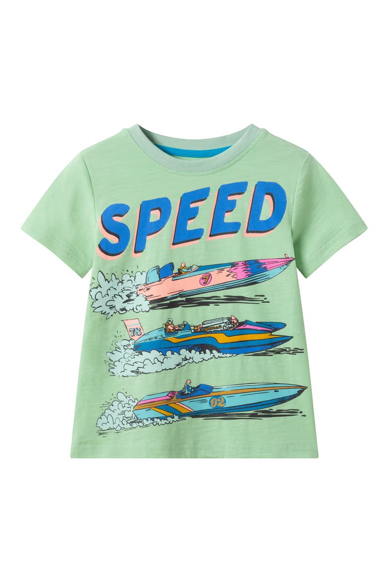 Kids' Graphic T-Shirt, Main, color, GREEN BOAT