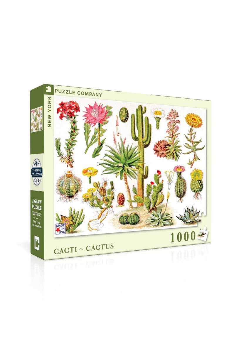 NEW YORK PUZZLE COMPANY Cacti ~ Cactus 1000 Piece Puzzle, Alternate, color, NO COLOR