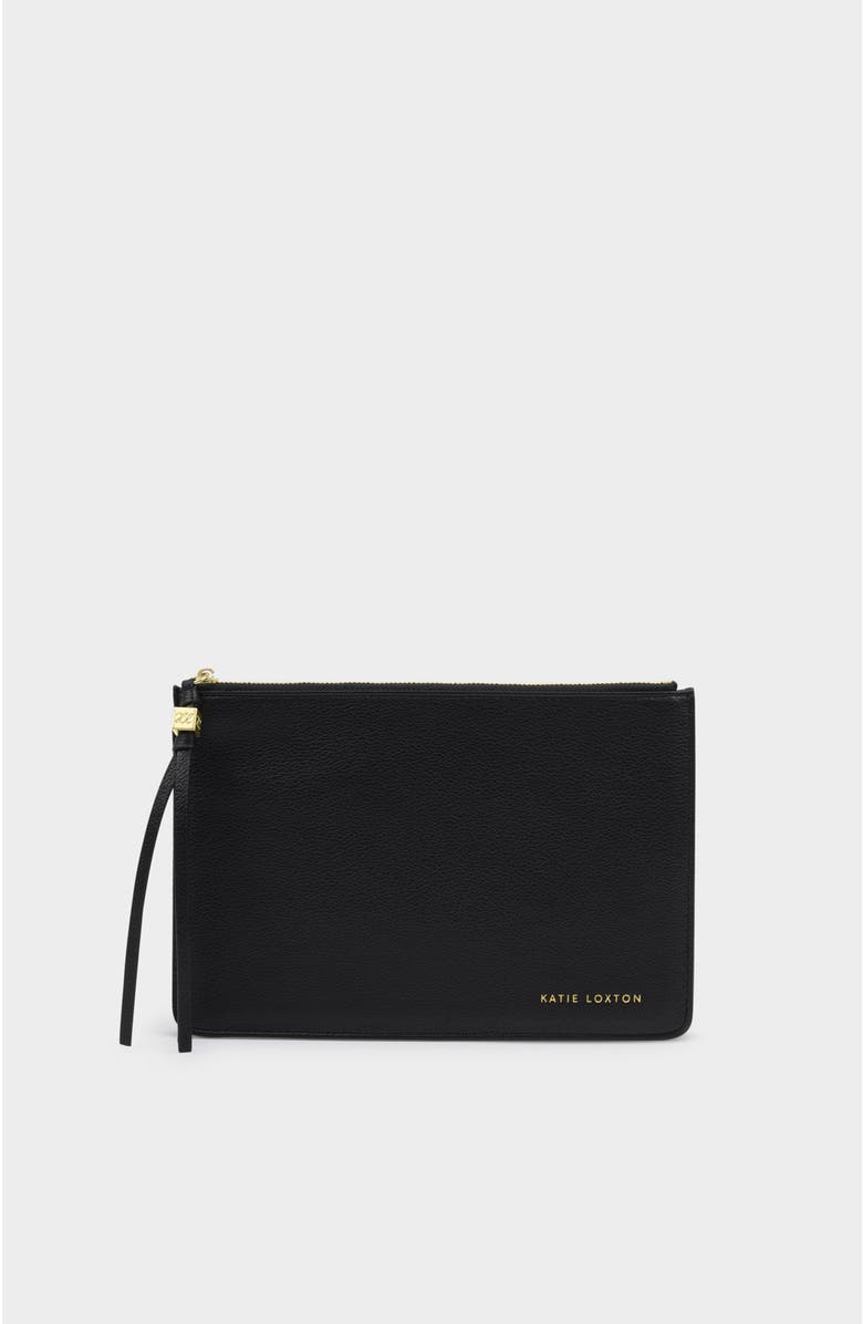 Katie Loxton Tassel Charm Pouch, Main, color, Black