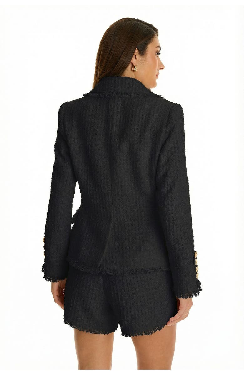 The Noli Shop Giselle Single Breasted Tweed Blazer, Alternate, color,