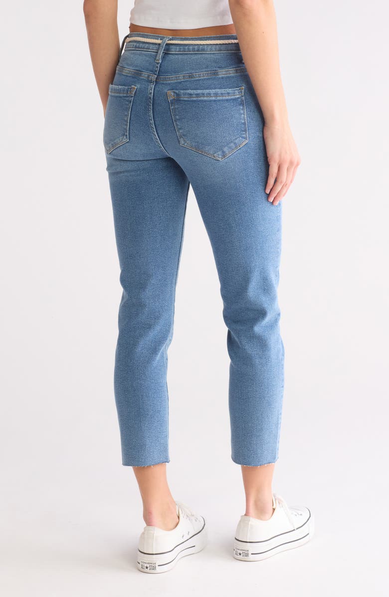 Kensie Amber High Waist Crop Jeans, Alternate, color, 