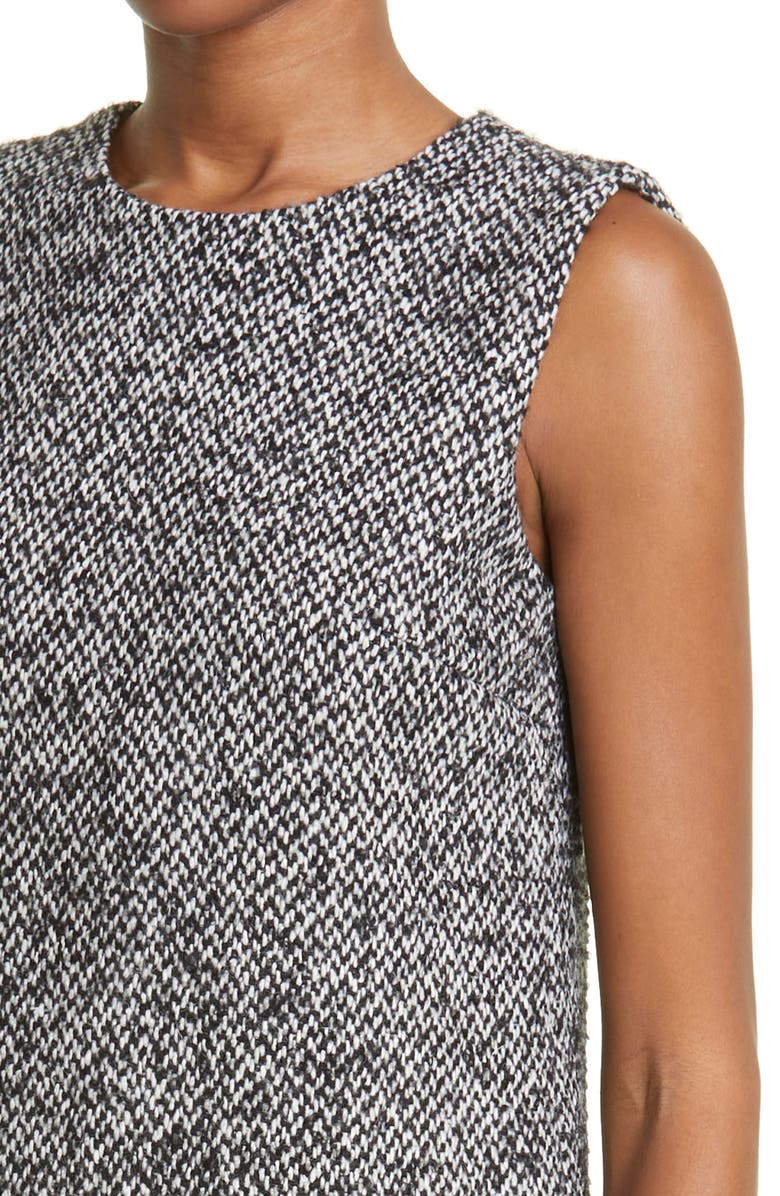 Dolce&Gabbana Sleeveless Tweed A-Line Minidress, Alternate, color,