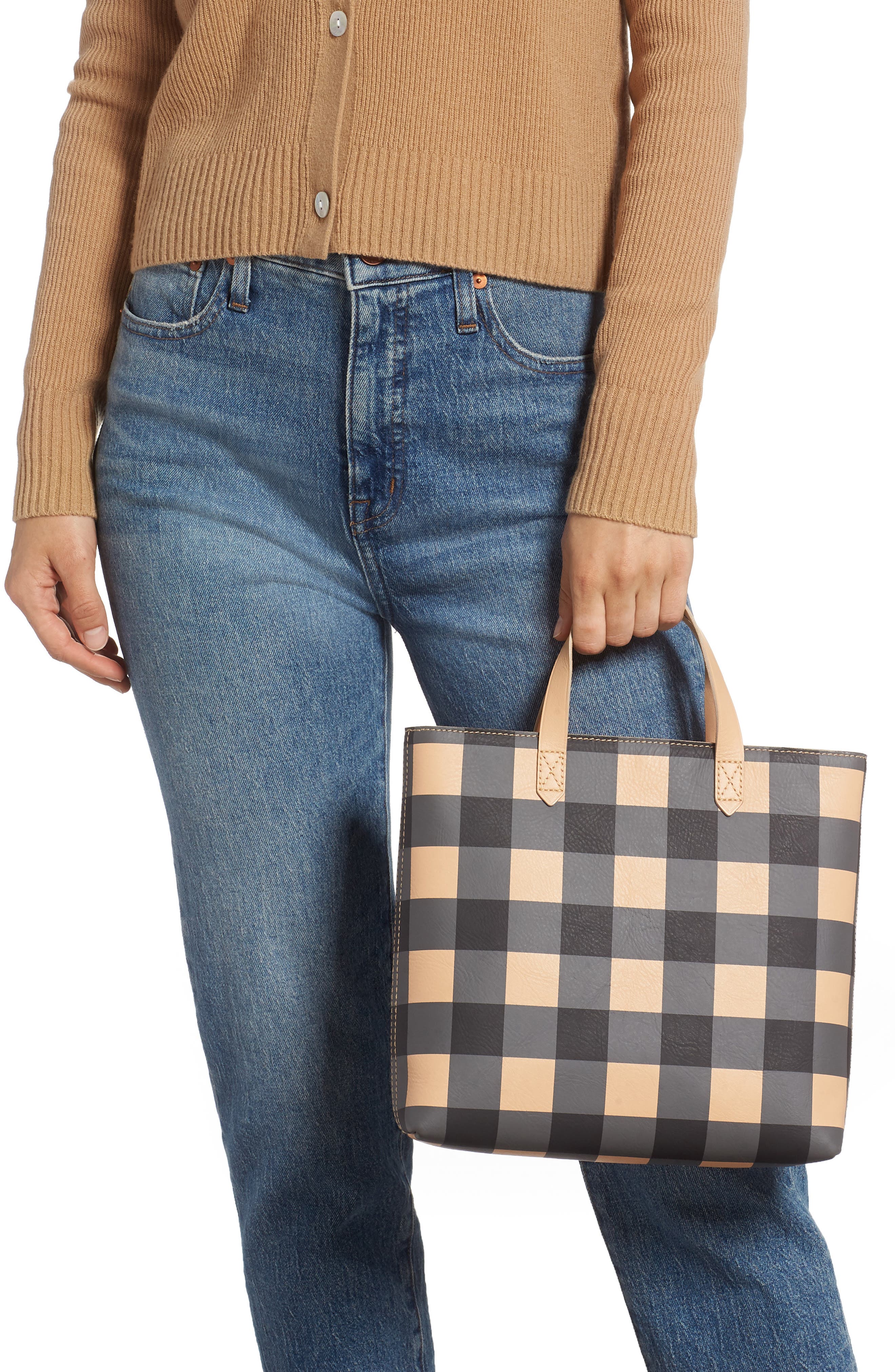 Madewell Small Transport Leather Crossbody Tote, Alternate, color, 