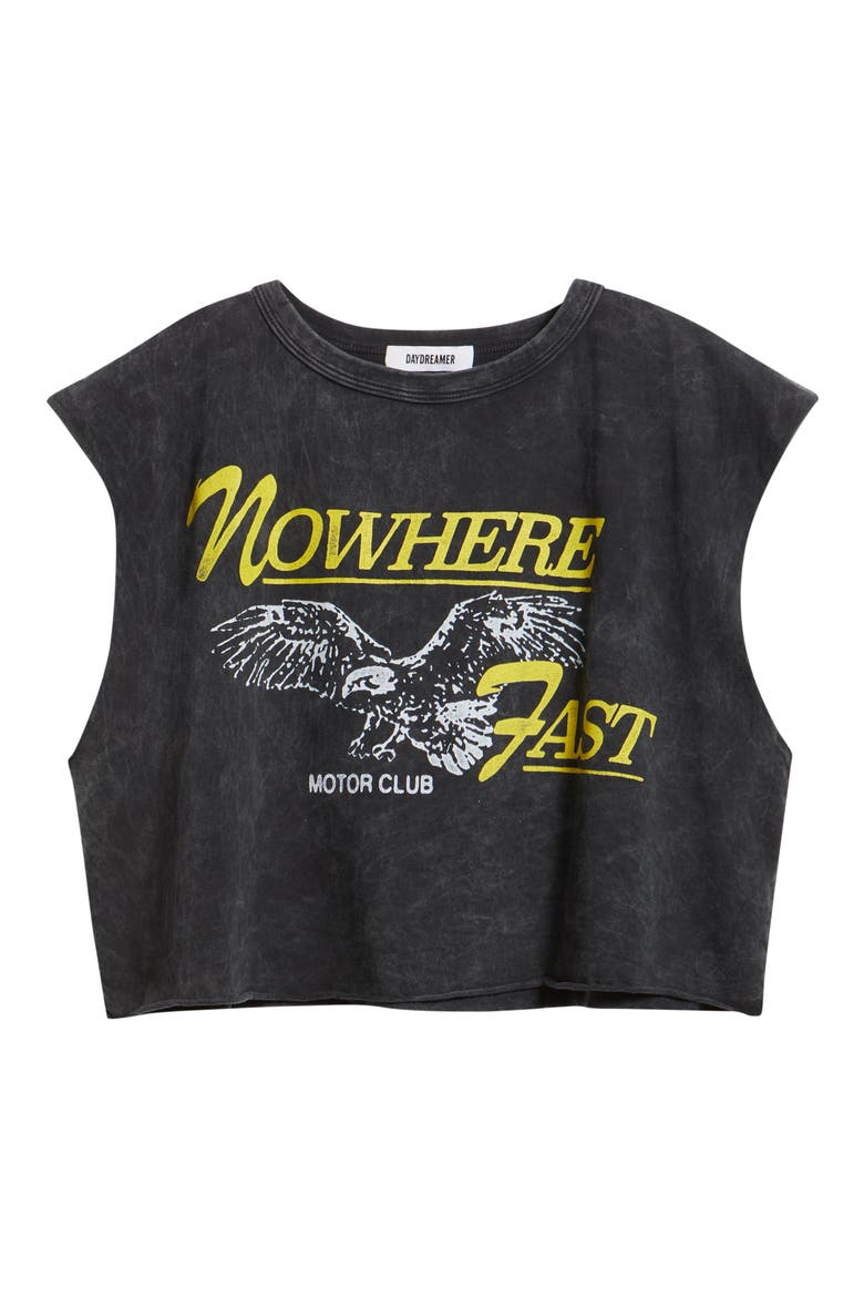 Nowhere Fast Graphic Sleeveless T-Shirt, Alternate, color, REACTIVE BLACK ACID