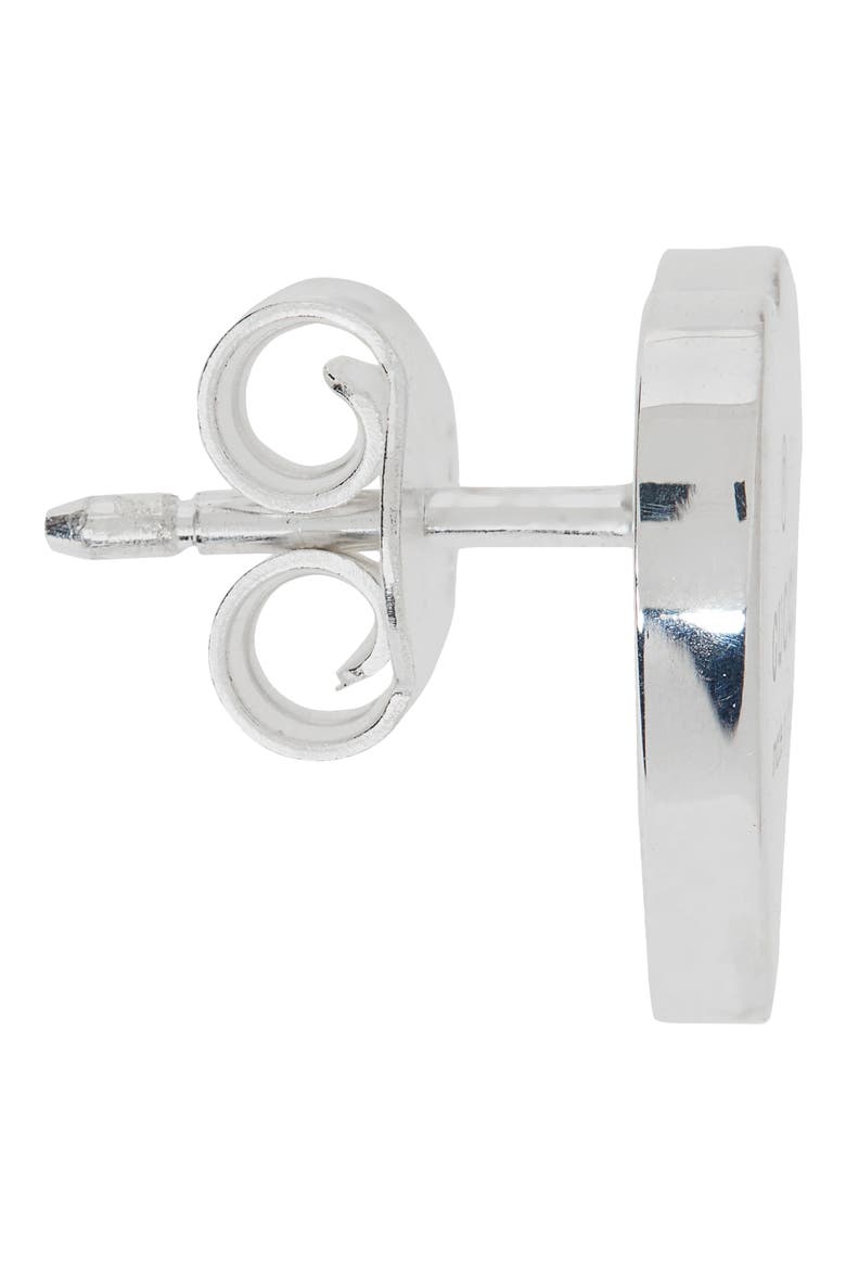 Trademark Heart Sterling Silver Stud Earrings, Alternate, color, STERLING SILVER