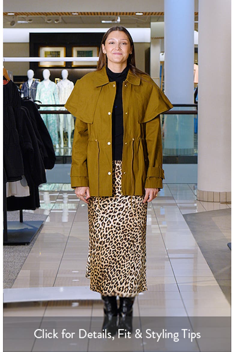 Waisted Collared Cape Coat video