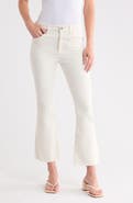 AG Farrah High Waist Raw Hem Crop Bootcut Jeans