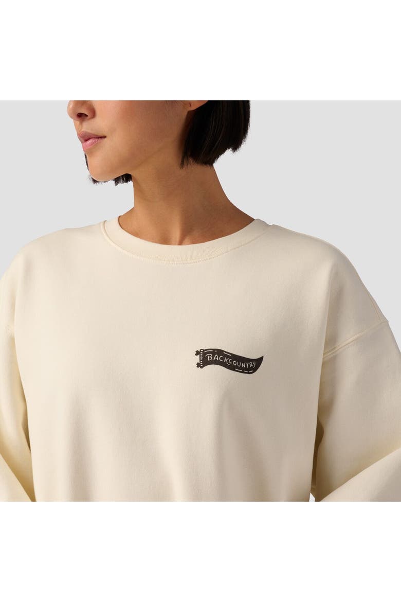 Washington Dc Poster Crew Sweatshirt, Alternate, color, Vintage White
