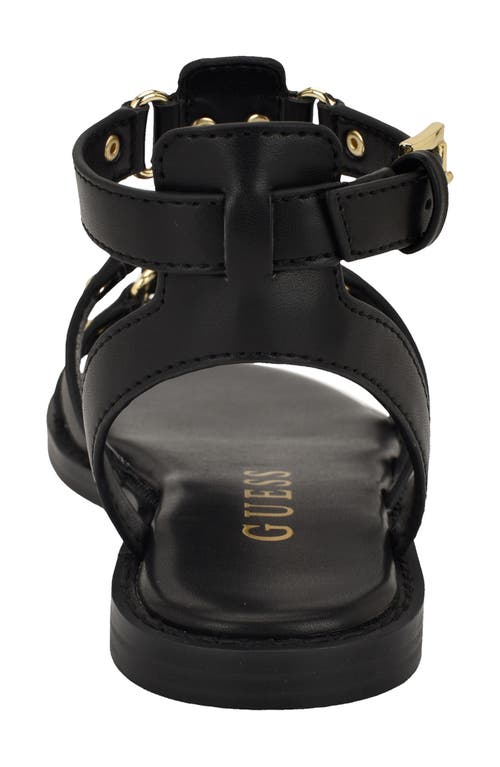 Guess Graydee Studded Gladiator Sandal In Black