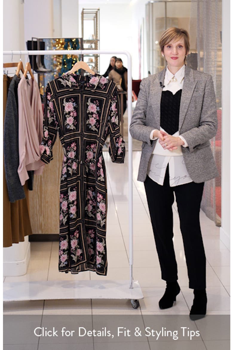 Mina Floral Print Midi Dress video