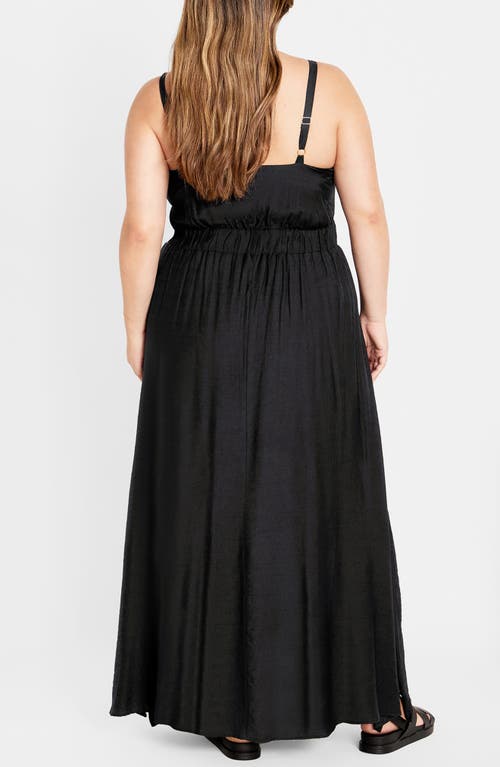 City Chic Iman Dress In Black