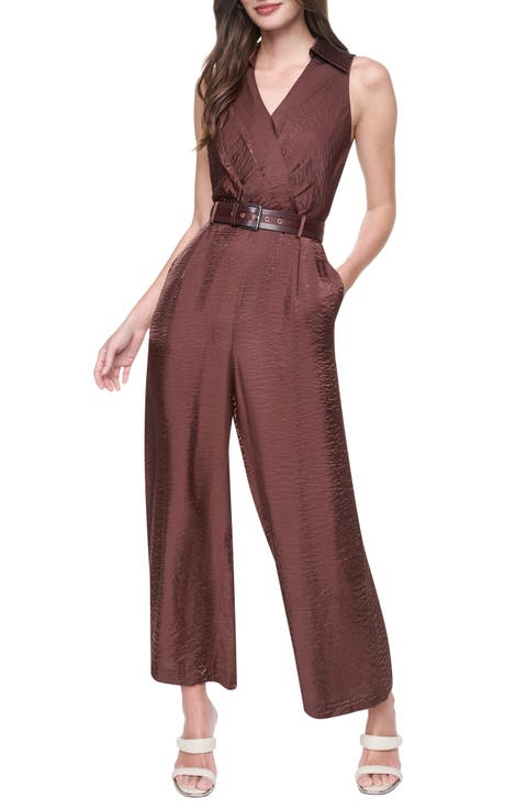 Sleeveless Belted Jumpsuit